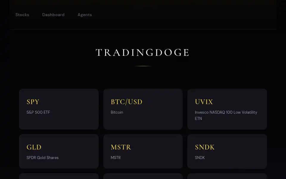 Screenshot of tradingdoge.com