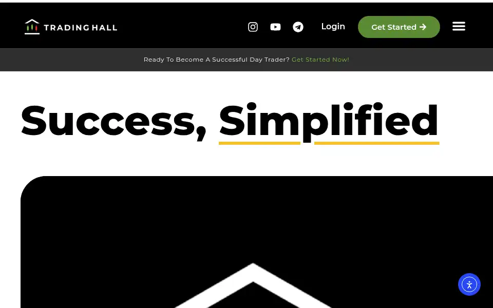 Screenshot of tradinghall.net