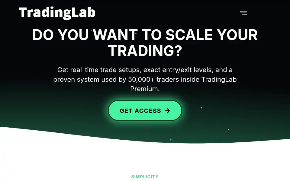 Screenshot of tradinglab.ai