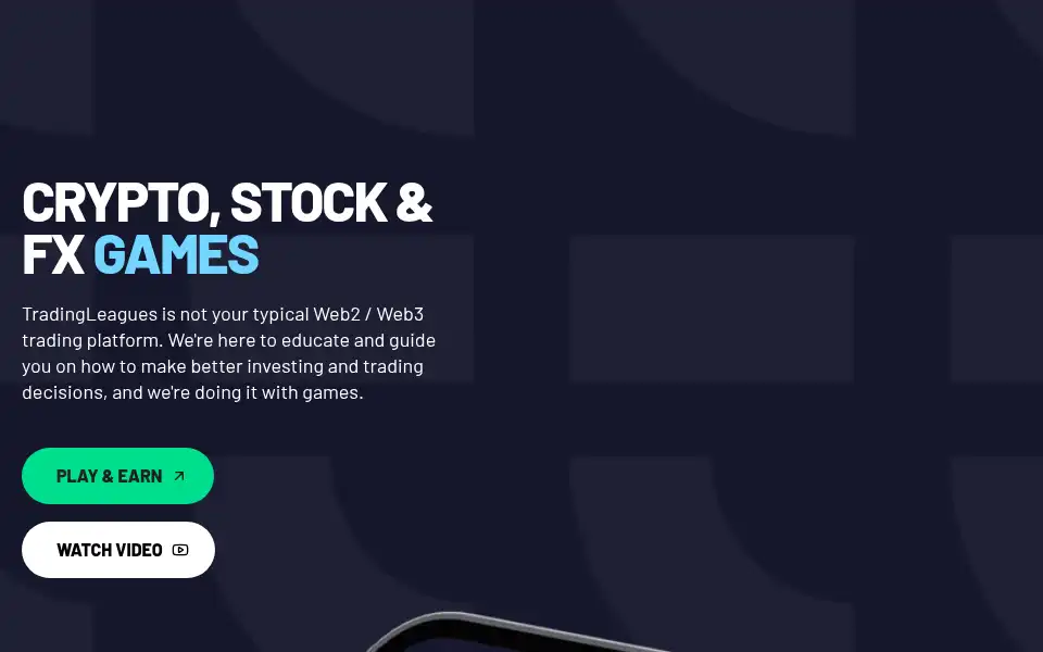 Screenshot of tradingleagues.app