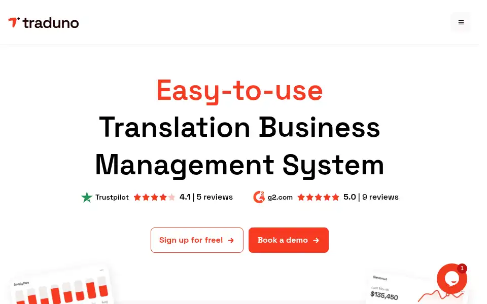 Screenshot of traduno.com