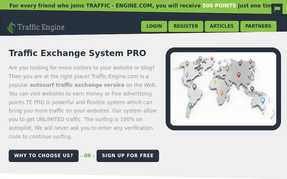 Screenshot of traffic-engine.com