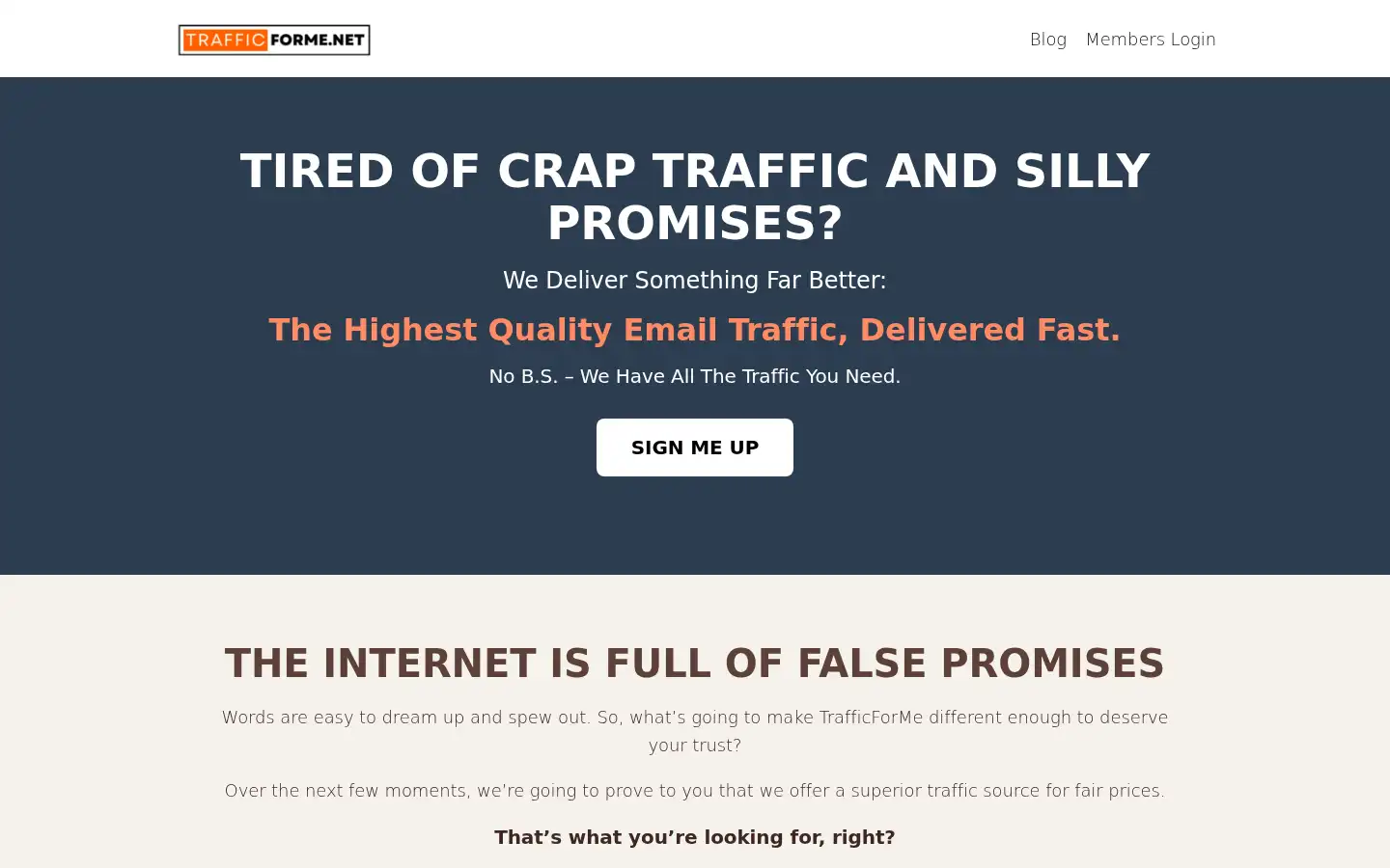 Screenshot of trafficforme.com