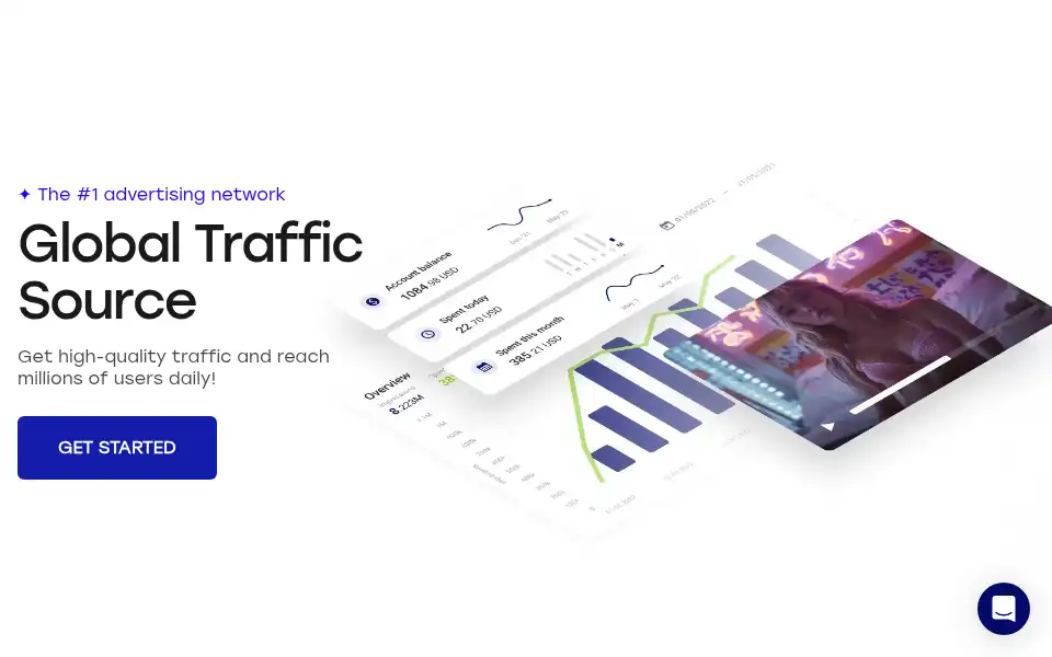 Screenshot of trafficstars.com