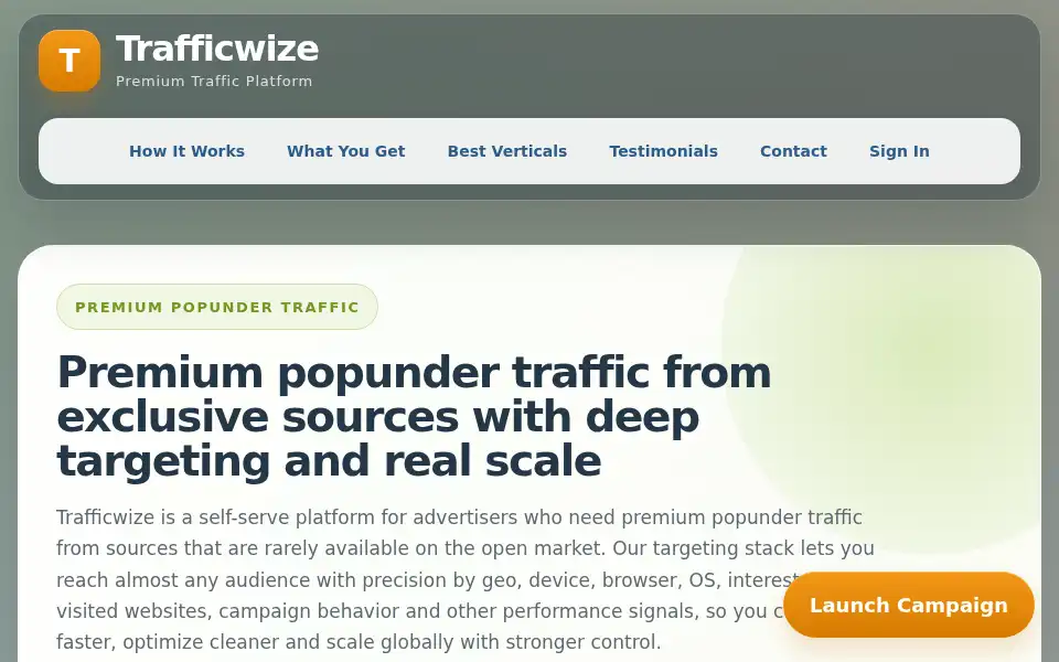Screenshot of trafficwize.com