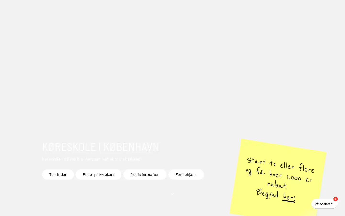 Screenshot of trafikskolerne.dk
