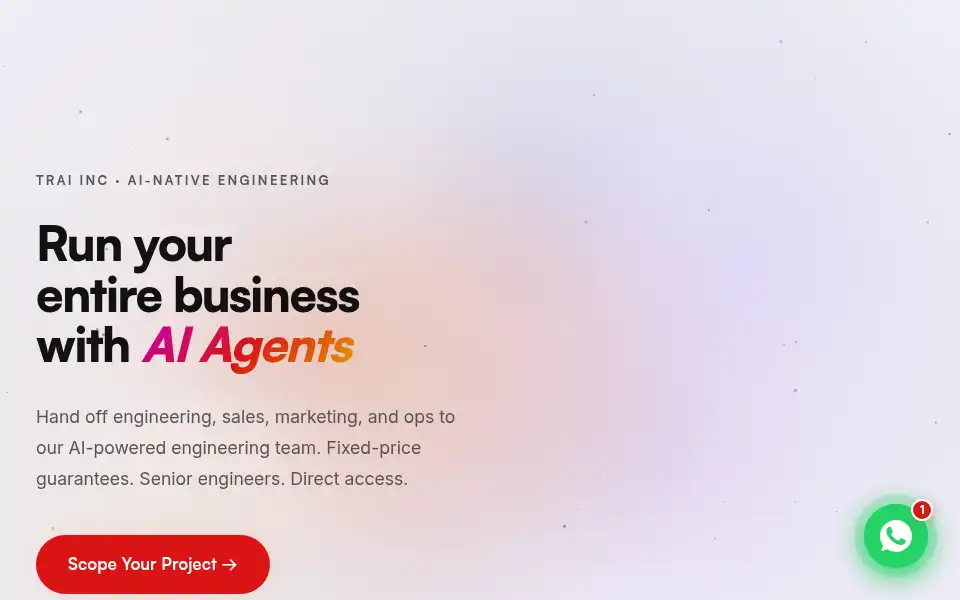Screenshot of traiinc.com