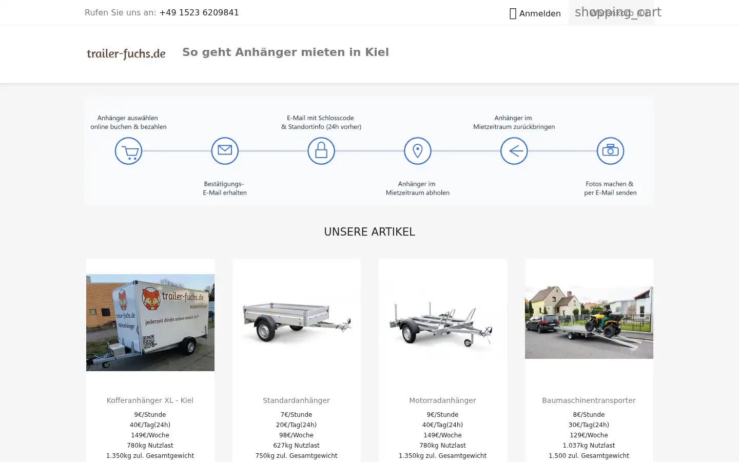 Screenshot of trailer-fuchs.de