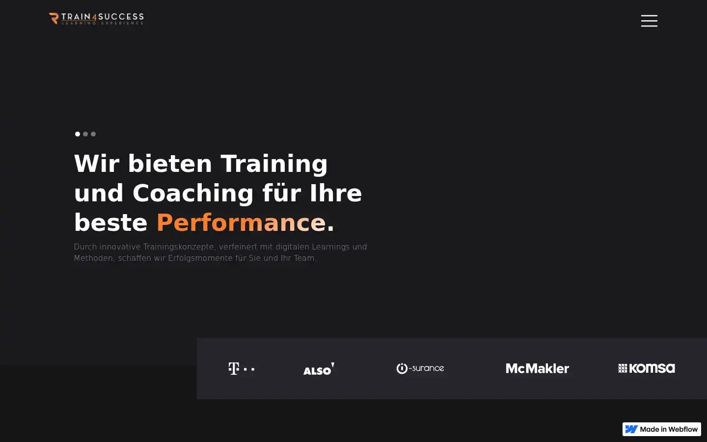 Screenshot of train4success.de