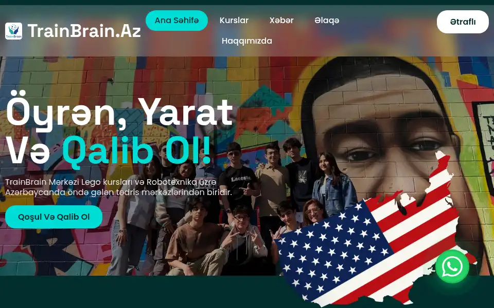 Screenshot of trainbrain.az