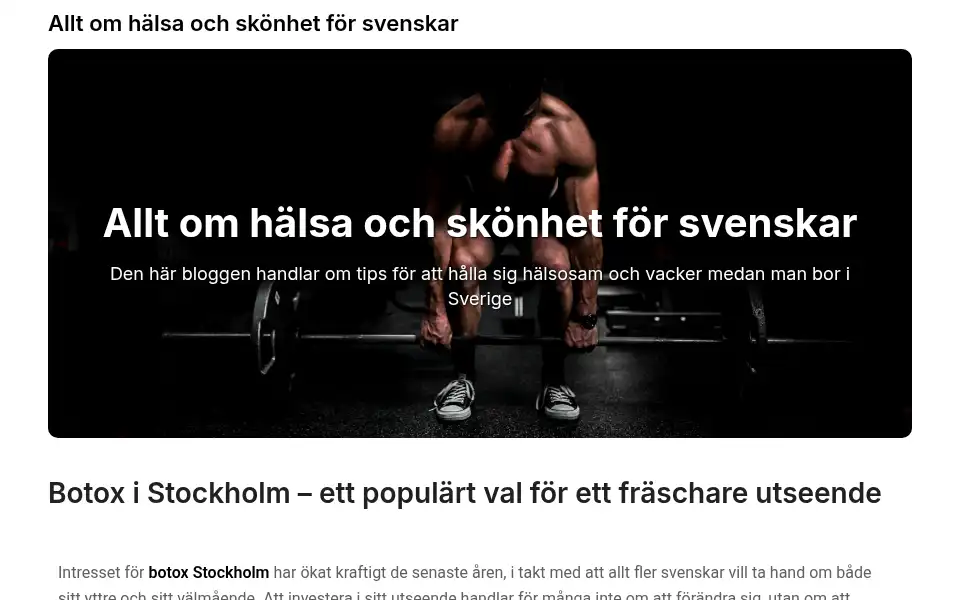 Screenshot of traineatlivefitness.se