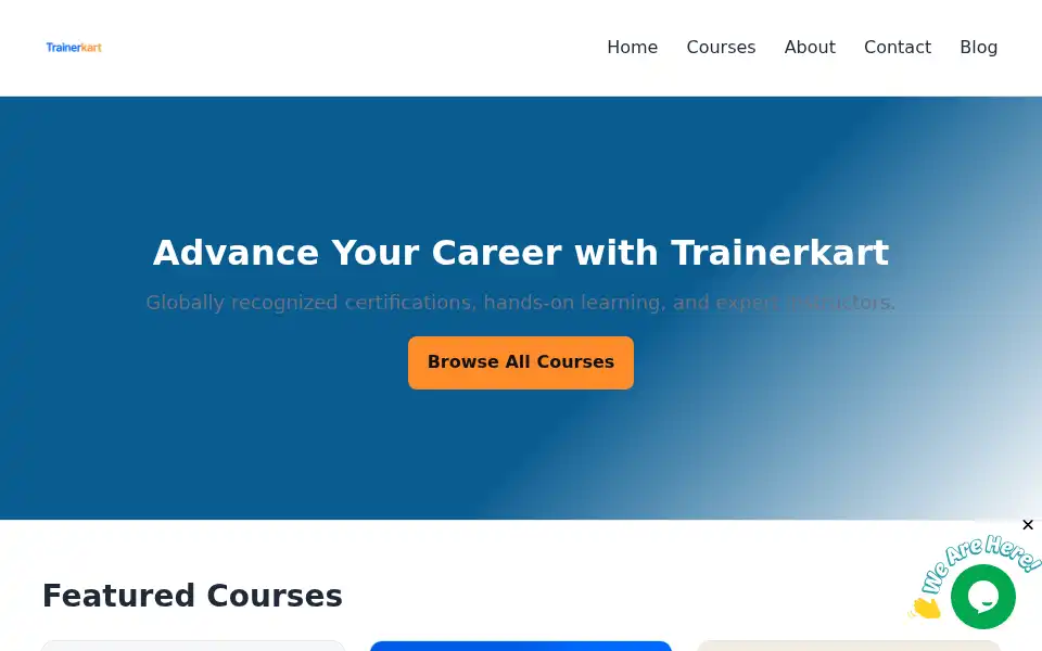 Screenshot of trainerkart.org
