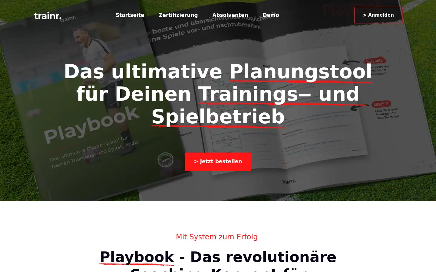 Screenshot of trainr.de