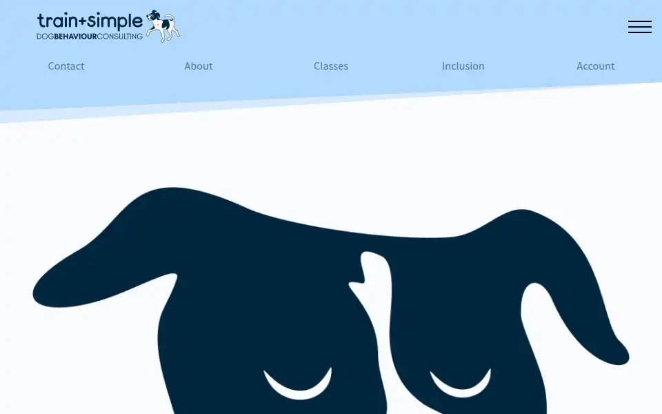 Screenshot of trainsimple.dog