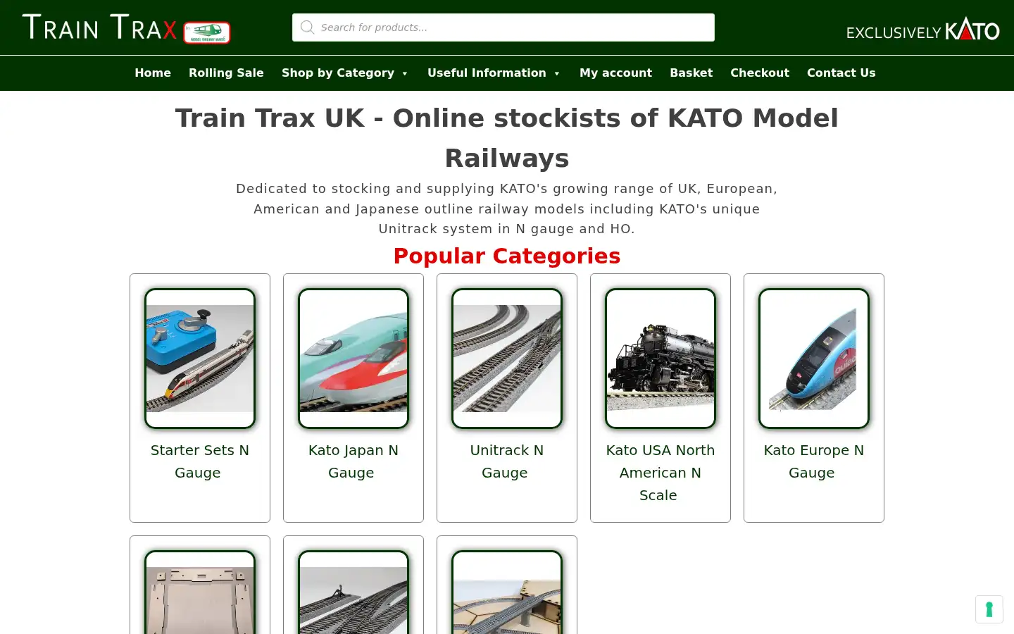 Screenshot of traintrax.co.uk