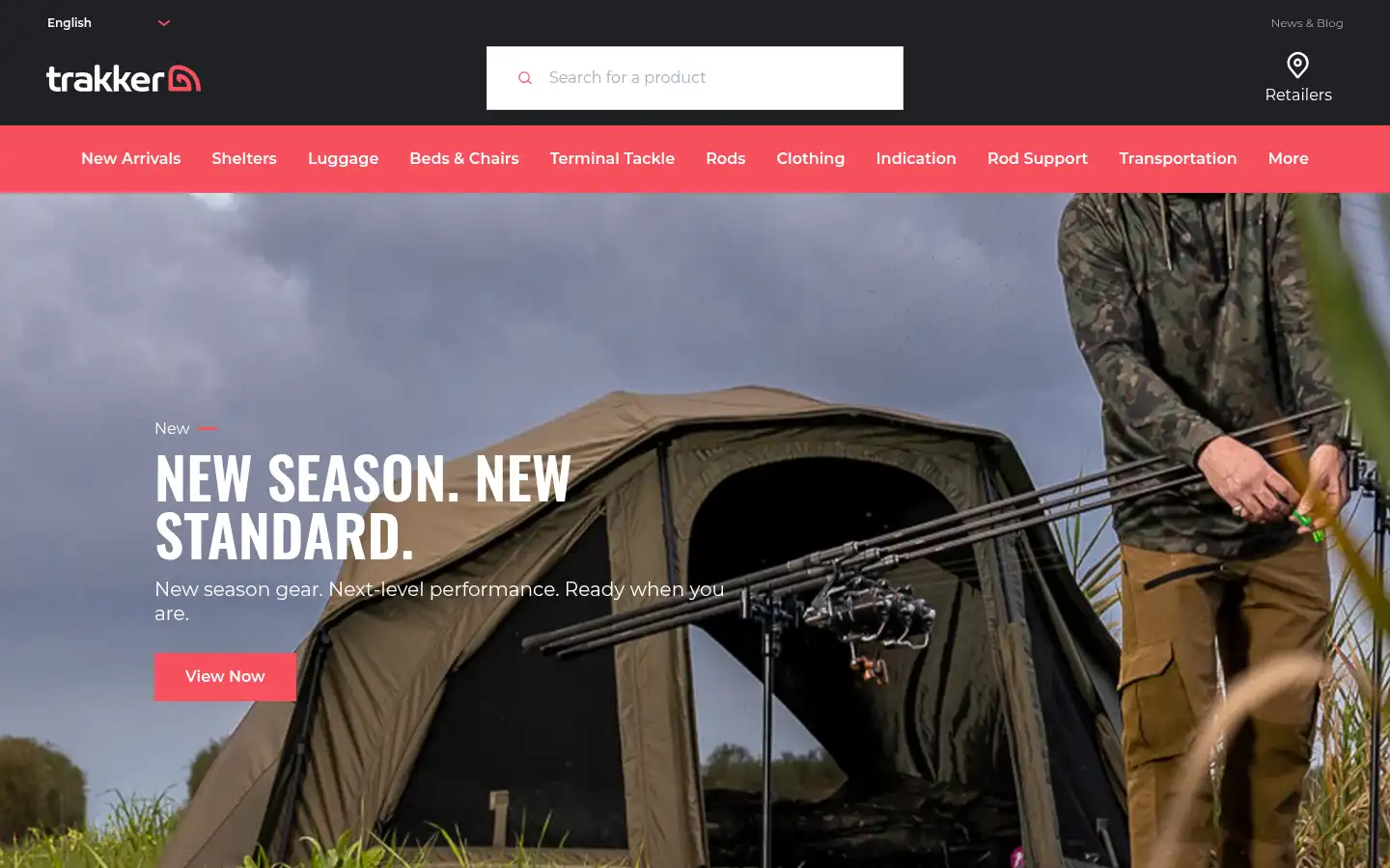 Screenshot of trakkerproducts.com