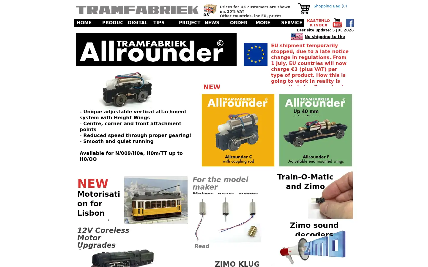 Screenshot of tramfabriek.nl