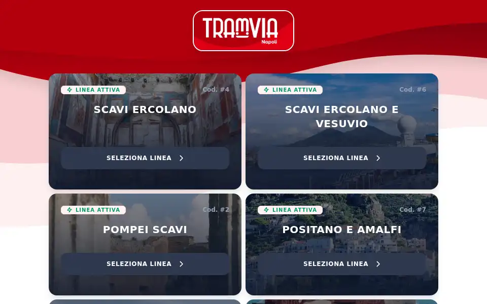 Screenshot of tramvianapoli.it