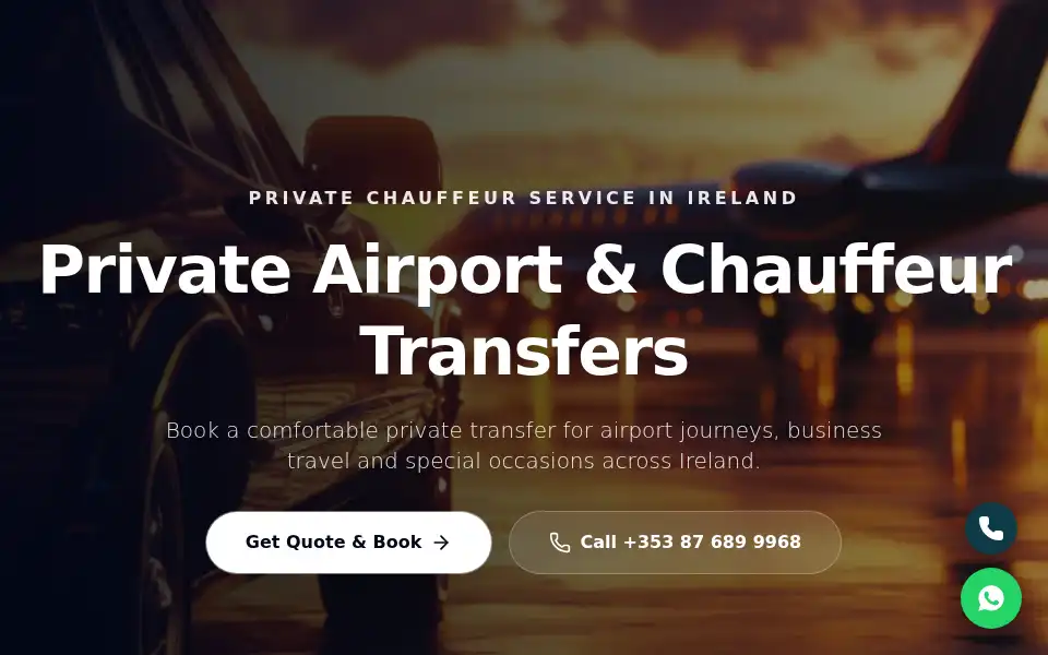 Screenshot of transfercabs.ie