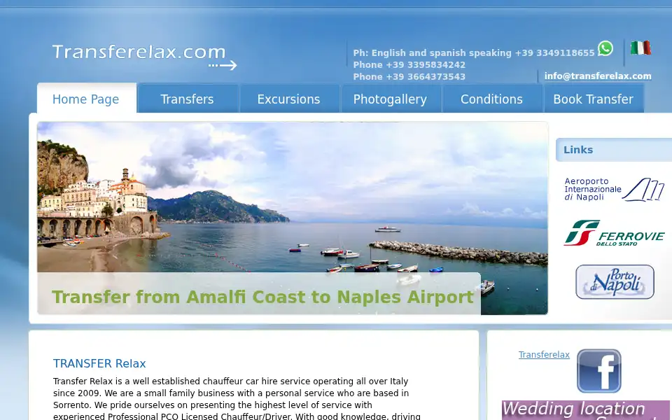 Screenshot of transferelax.com
