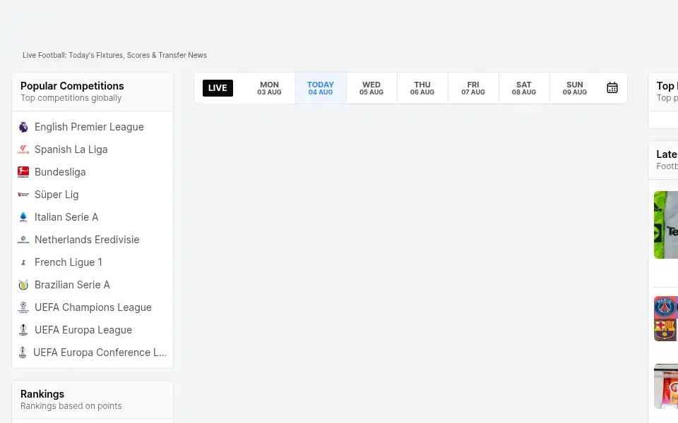 Screenshot of transferhunt.com