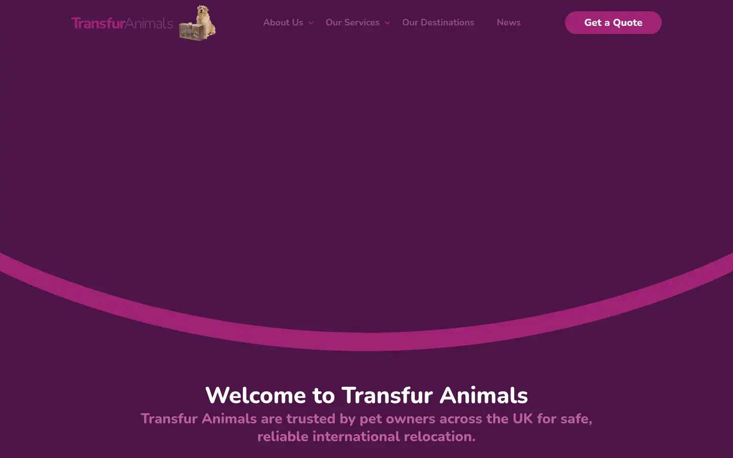 Screenshot of transfuranimals.com