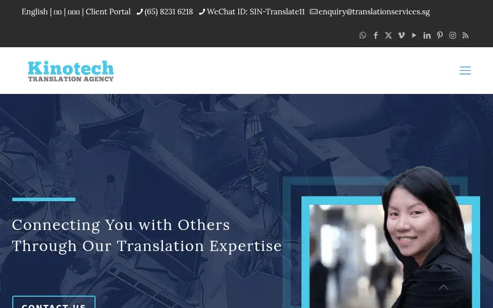Screenshot of translationservices.sg