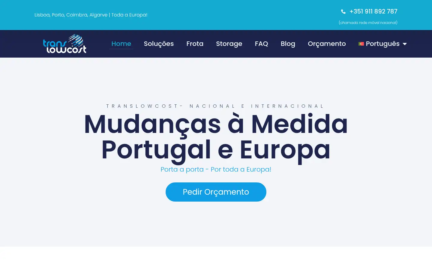 Screenshot of translowcost.com