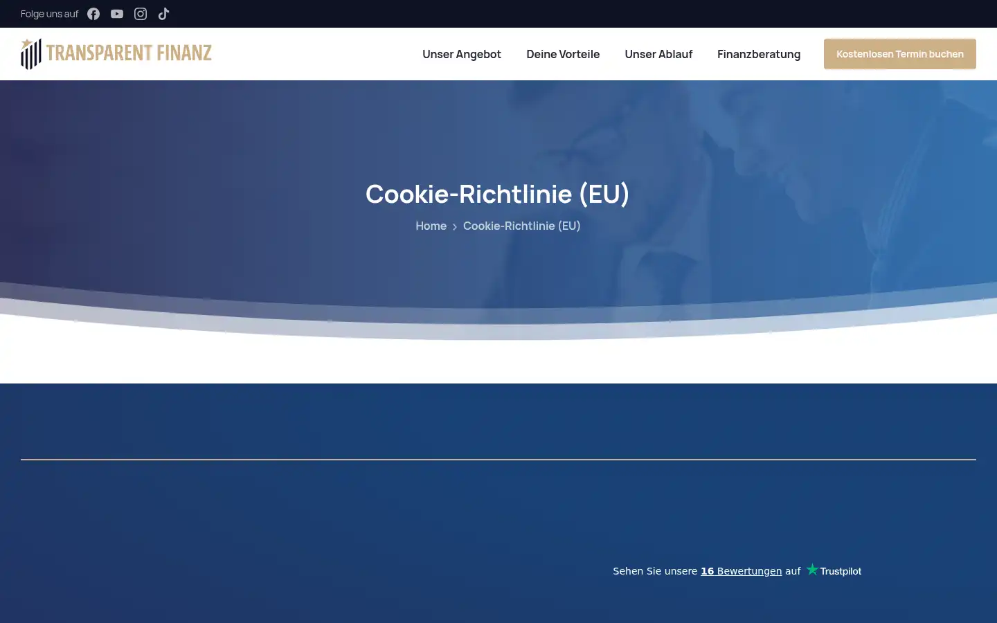 Screenshot of transparent-finanz.de