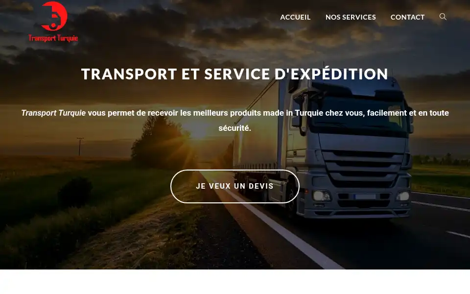 Screenshot of transport-turquie.com