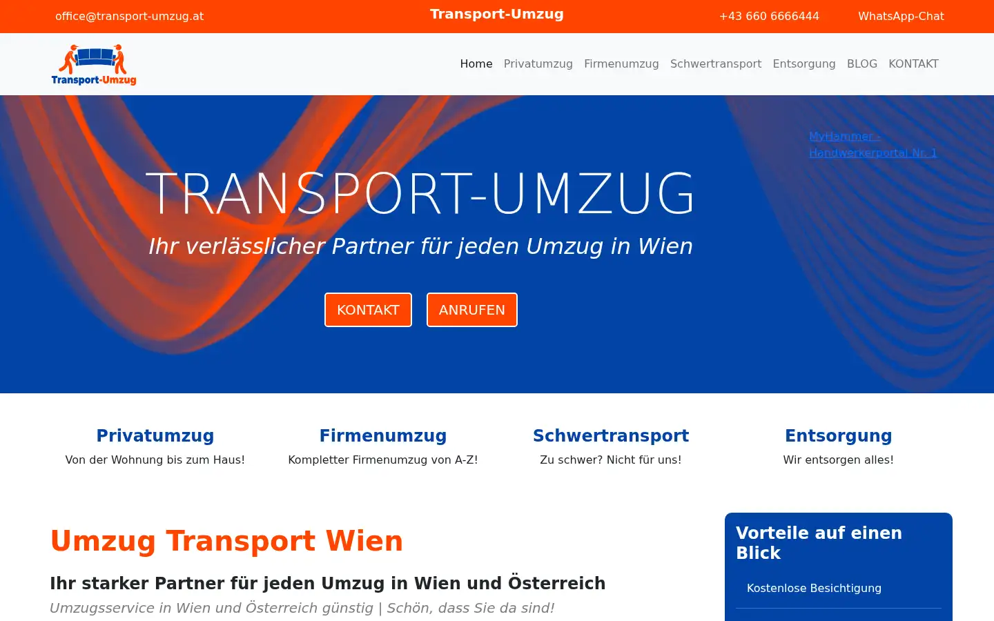 Screenshot of transport-umzug.at