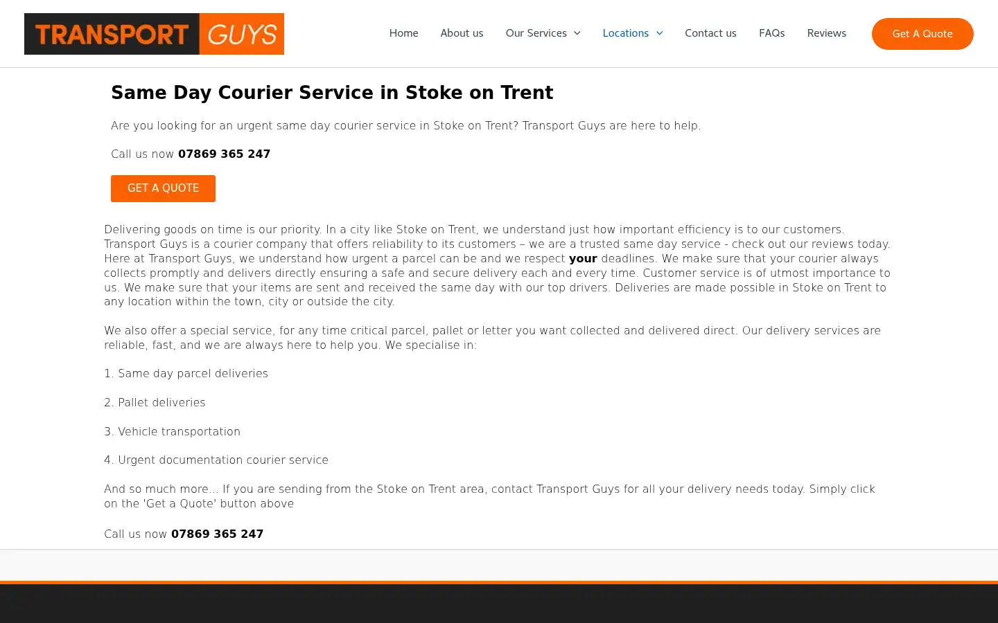 Screenshot of transportguys.co.uk