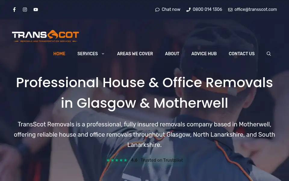 Screenshot of transscot.co.uk