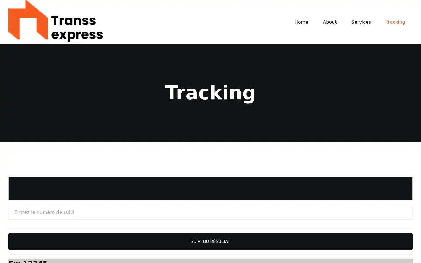 Screenshot of transsexpress.com