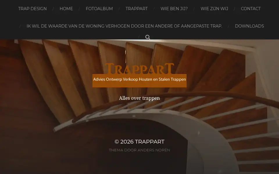 Screenshot of trappart.nl