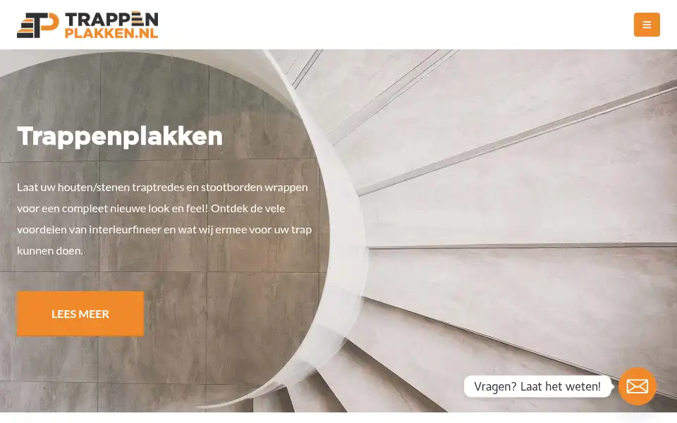 Screenshot of trappenplakken.nl