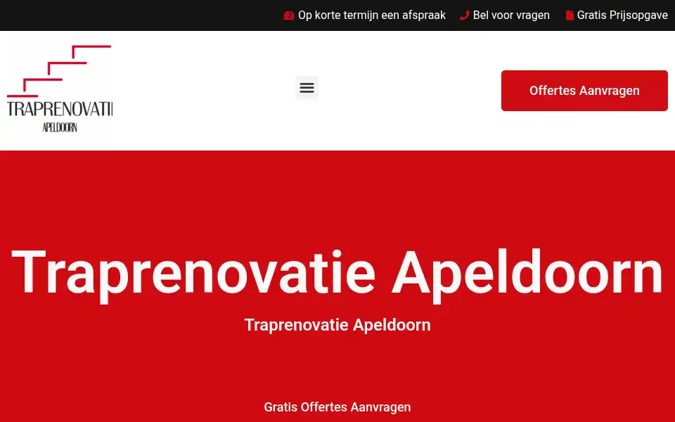 Screenshot of traprenovatieapeldoorn.com