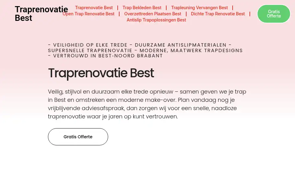 Screenshot of traprenovatiebest.com