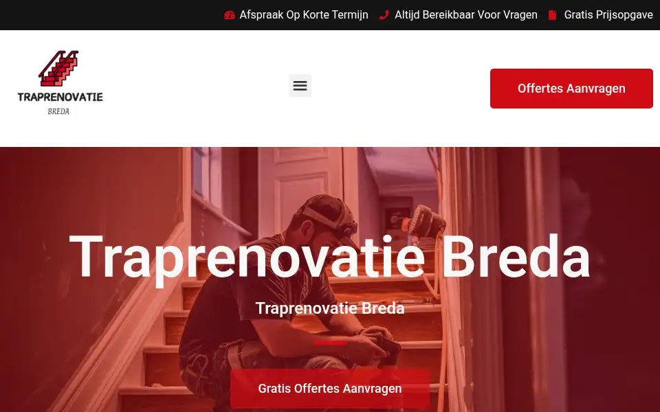 Screenshot of traprenovatiebreda.net