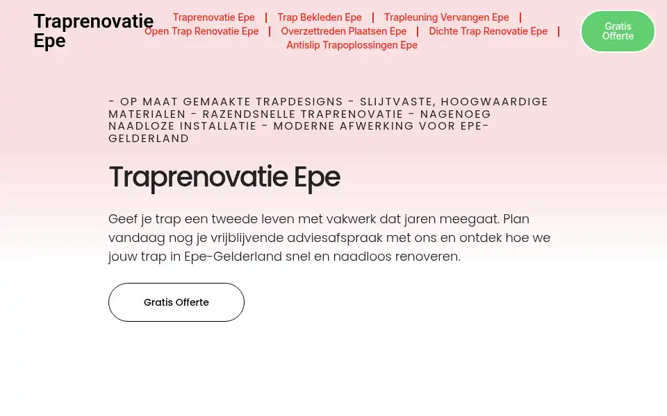Screenshot of traprenovatieepe.com