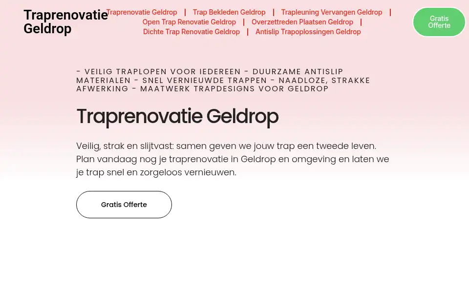 Screenshot of traprenovatiegeldrop.com