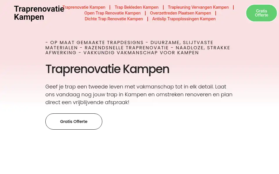 Screenshot of traprenovatiekampen.com