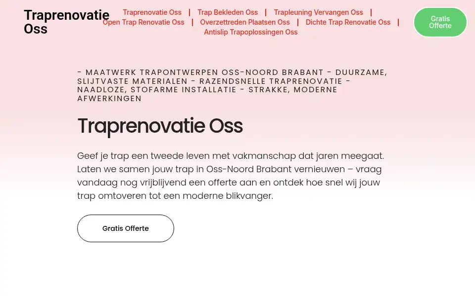 Screenshot of traprenovatieoss.com