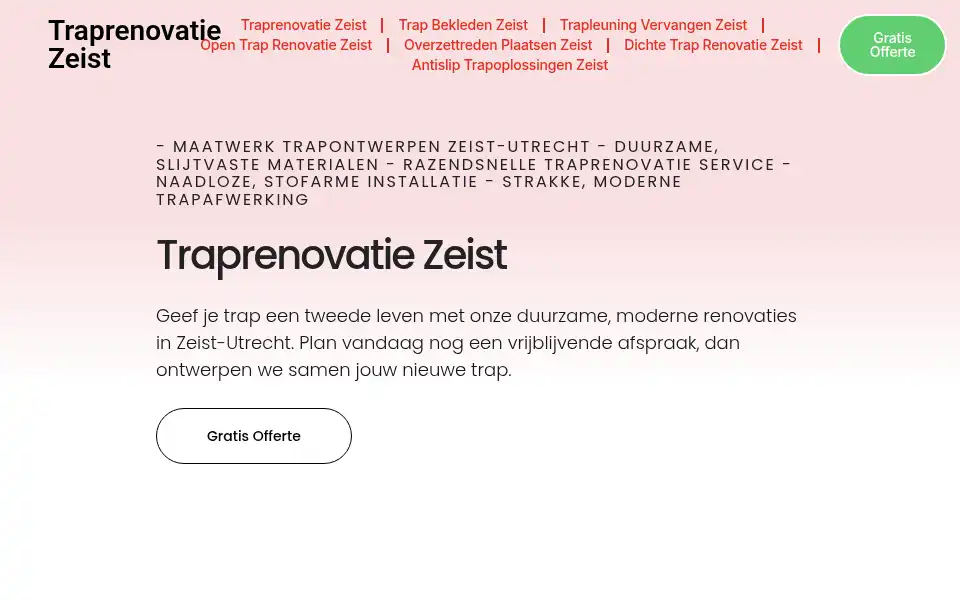 Screenshot of traprenovatiezeist.com