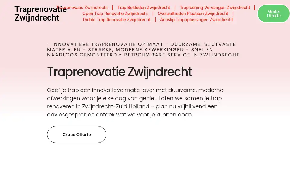 Screenshot of traprenovatiezwijndrecht.com