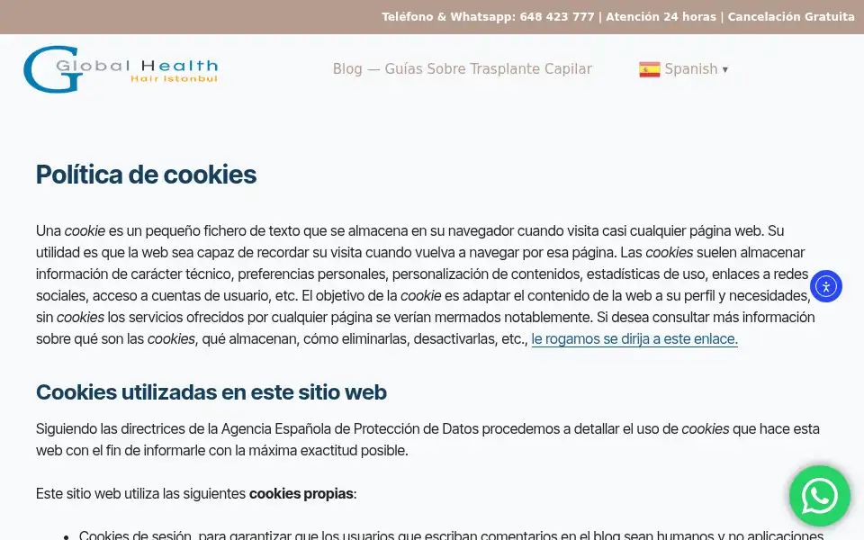 Screenshot of trasplantepeloturquia.com