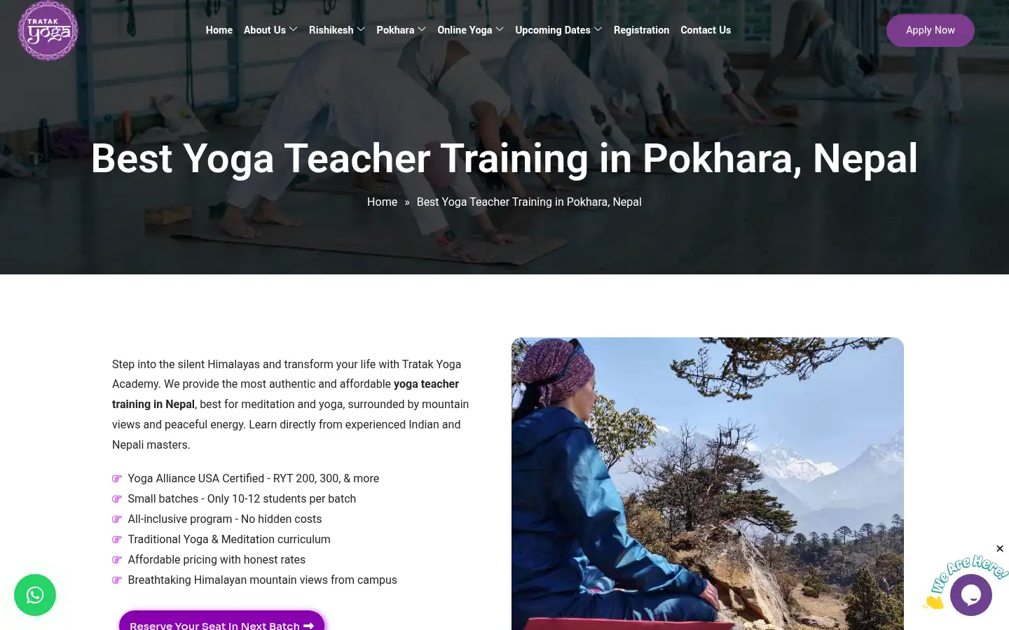 Screenshot of tratakyoga.com