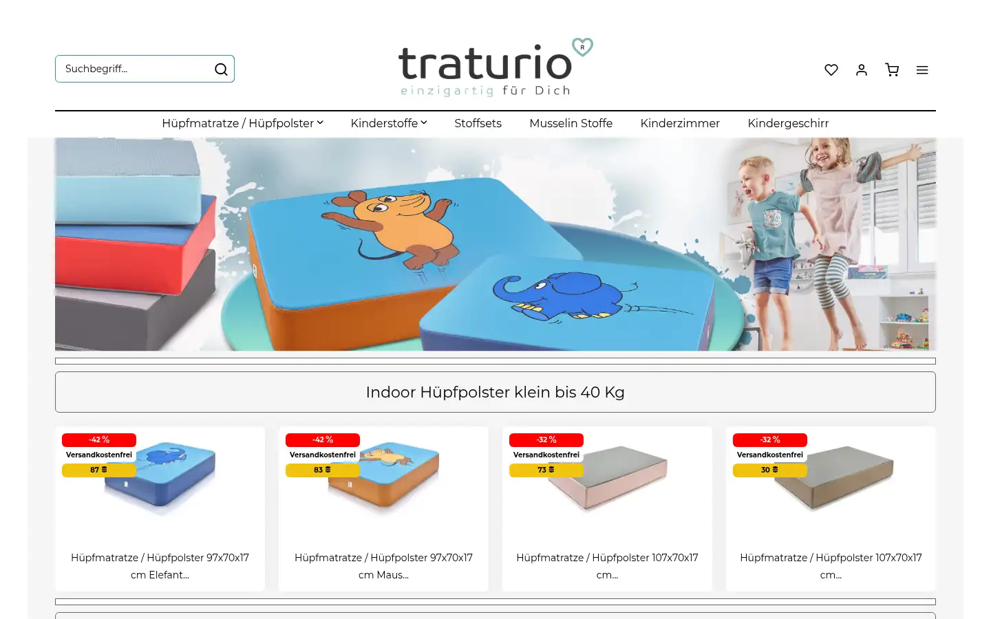 Screenshot of traturio-store.de