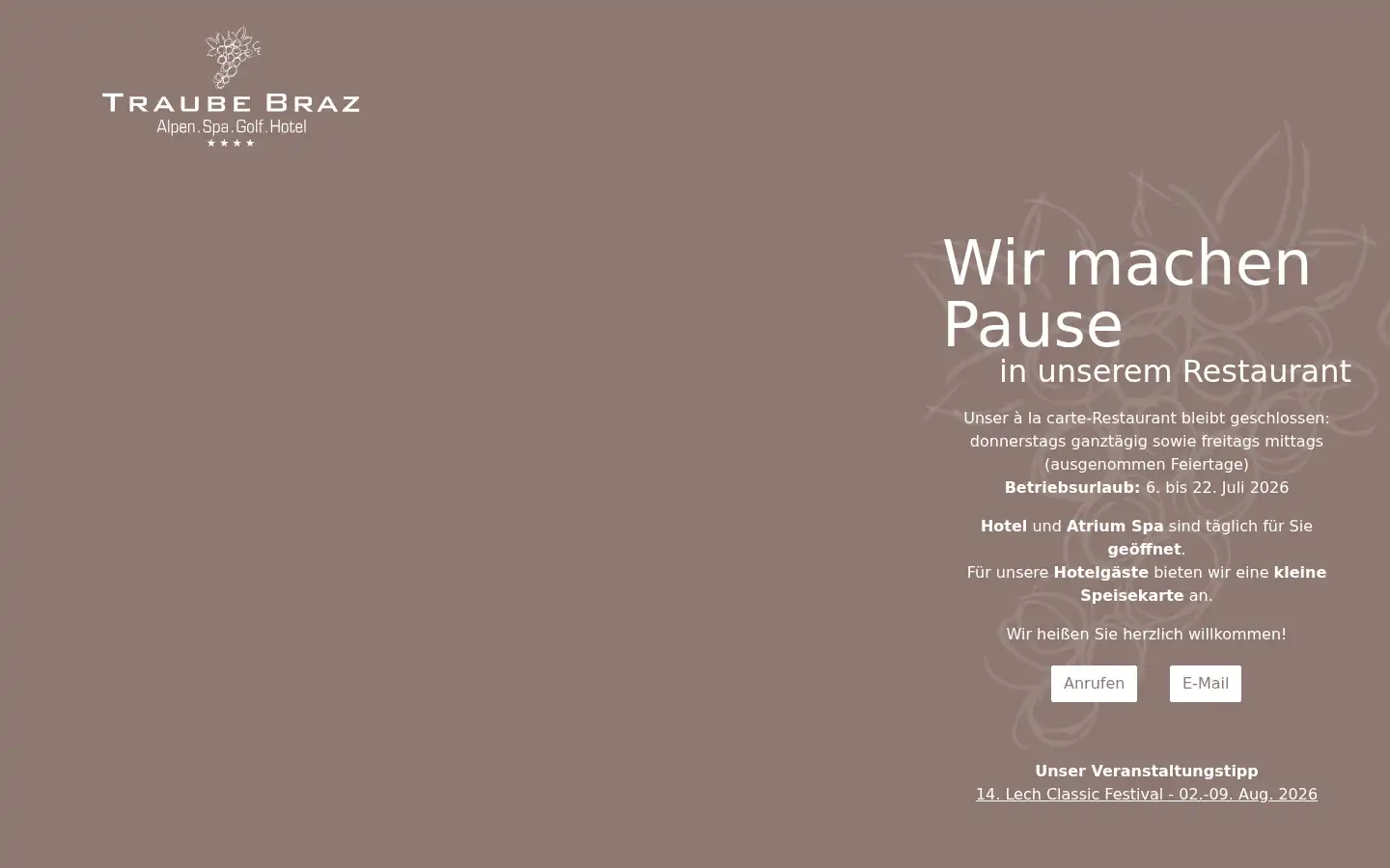 Screenshot of traubebraz.at