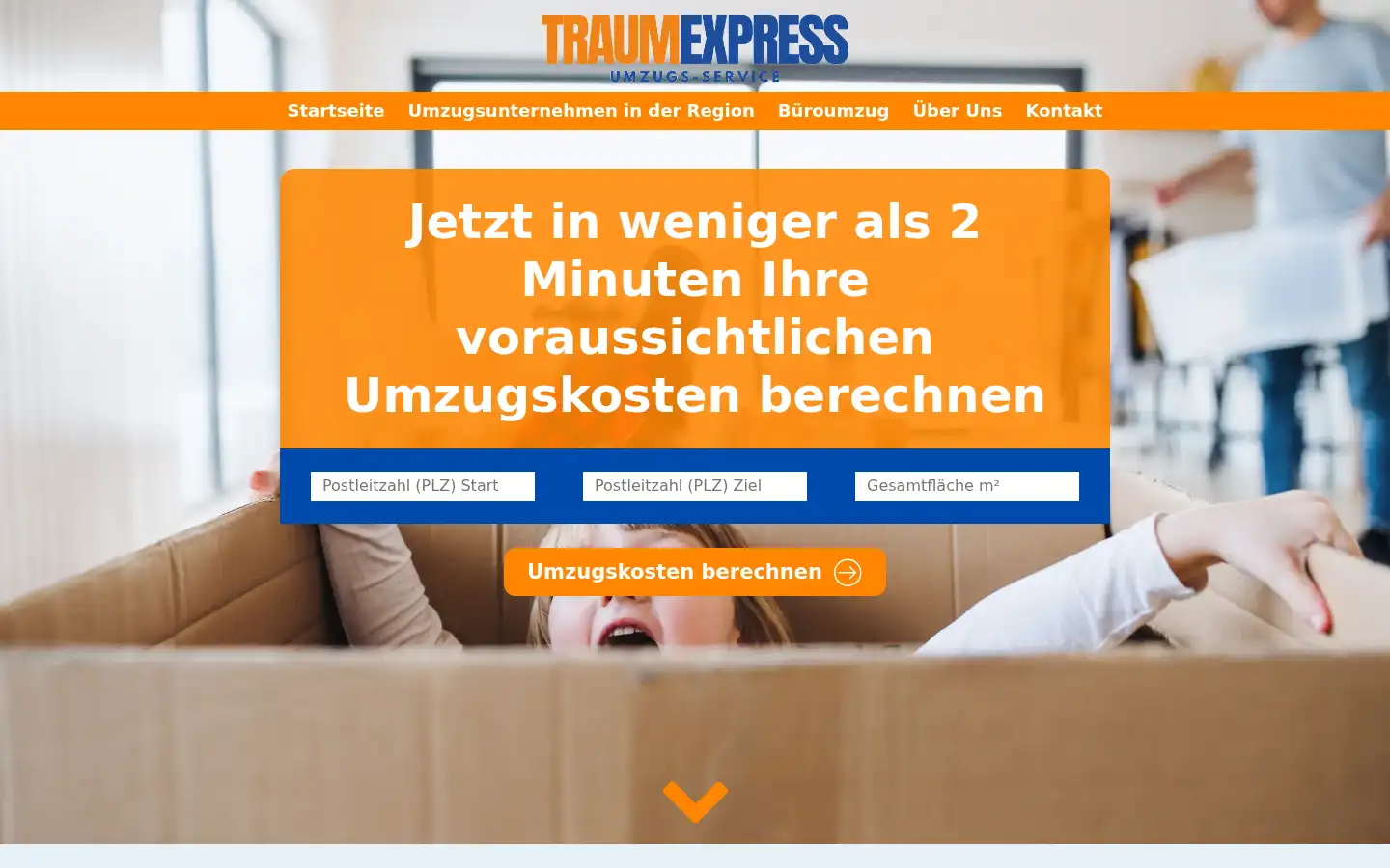 Screenshot of traumexpress.com